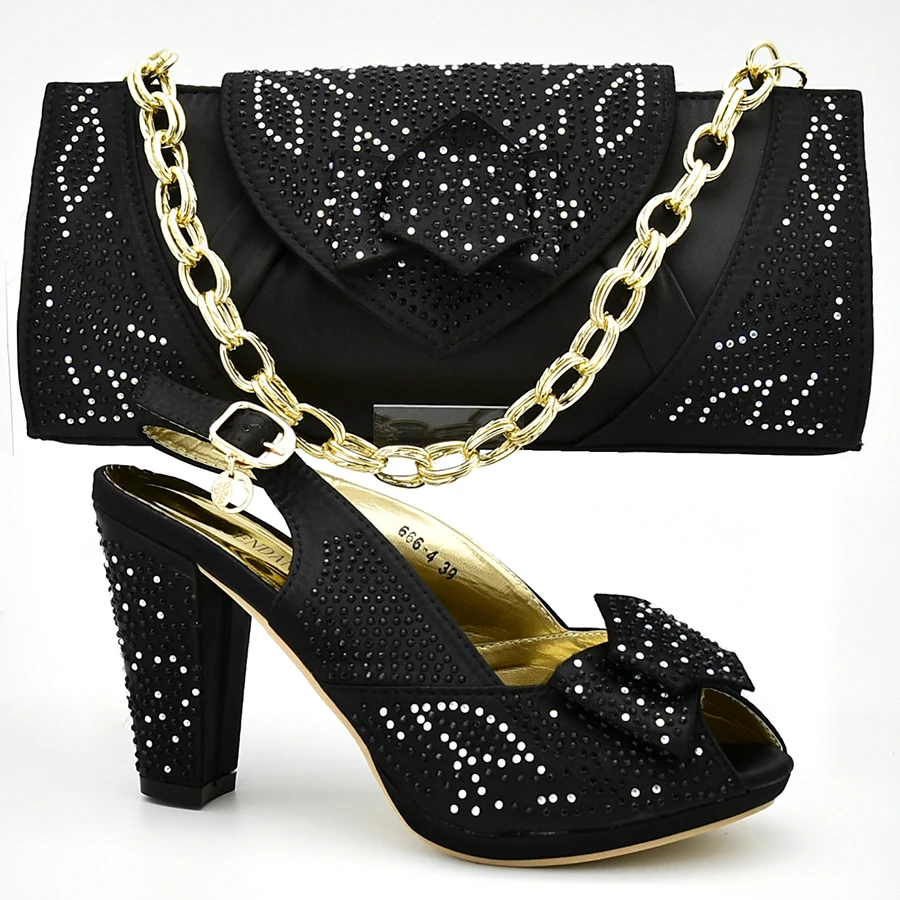 

New Nigerian Party Shoe and Bag Sets Sales In Women Matching Shoes and Bag Set African Matching Shoes and Bags Italian In Women
