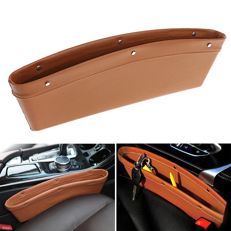 Автомобильный Органайзер кожаный Catcher коробка для Volkswagen Polo Passat B6 BMW F10 F30 E60 Ford Focus 2 3