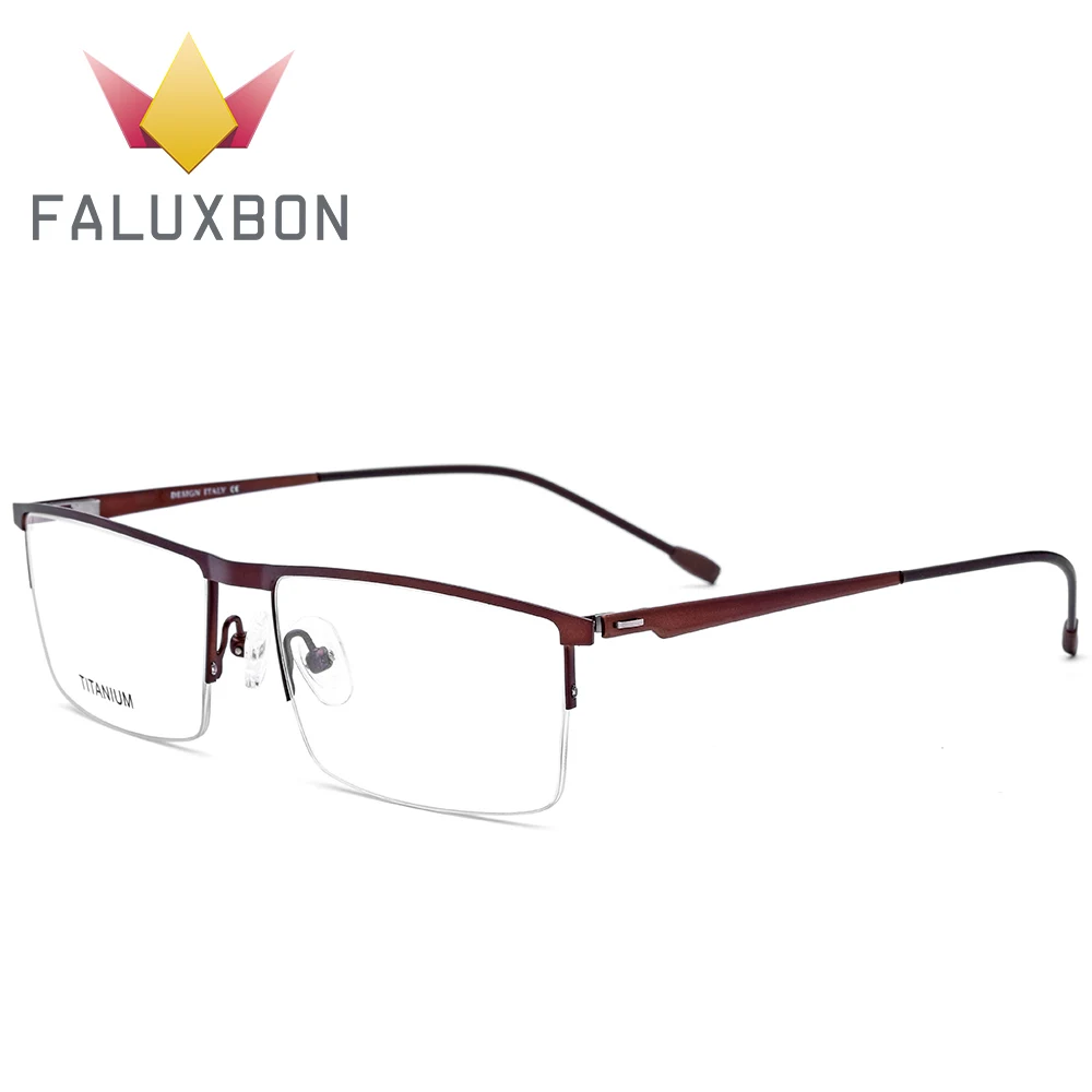 

Titanium Alloy Progressive Glasses Frame Men Simi Rimless Optical Eyeglasses Frame Male Myopia Spectacles Frame Fashion Brand