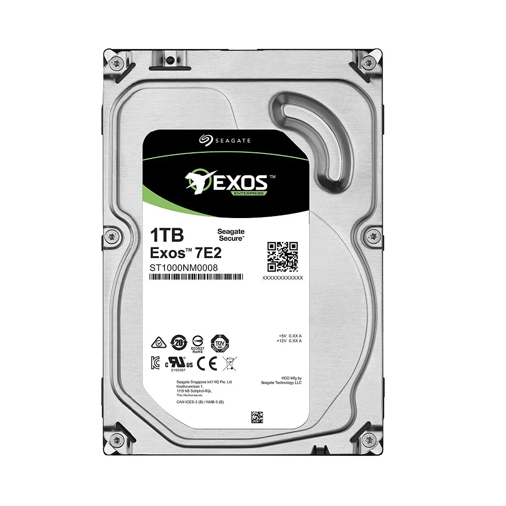 Seagate Exos 7E2 ST1000NM0008 1 ТБ SATA 6 ГБ/сек. 128 МБ кэш 3 5 дюймовый корпоративный жесткий диск| |