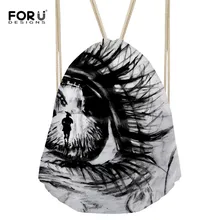 FORUDESIGNS/Дизайнерские 3D крутые сумки с принтом со шнурком для мужчин и женщин спортивная сумка большой рюкзак на веревках школьная сумка Прямая поставка
