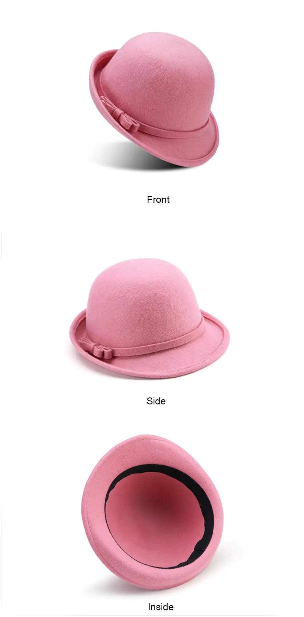 Chapeau vintage en Laine style rétro