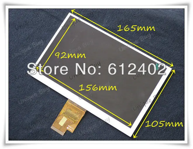 

7" TFT LCD Screen Display Replacement For 7inch Ainol Novo7 Elf 2 II PD10 3G LCD 40pins 1024x600 HJ070NA-13A