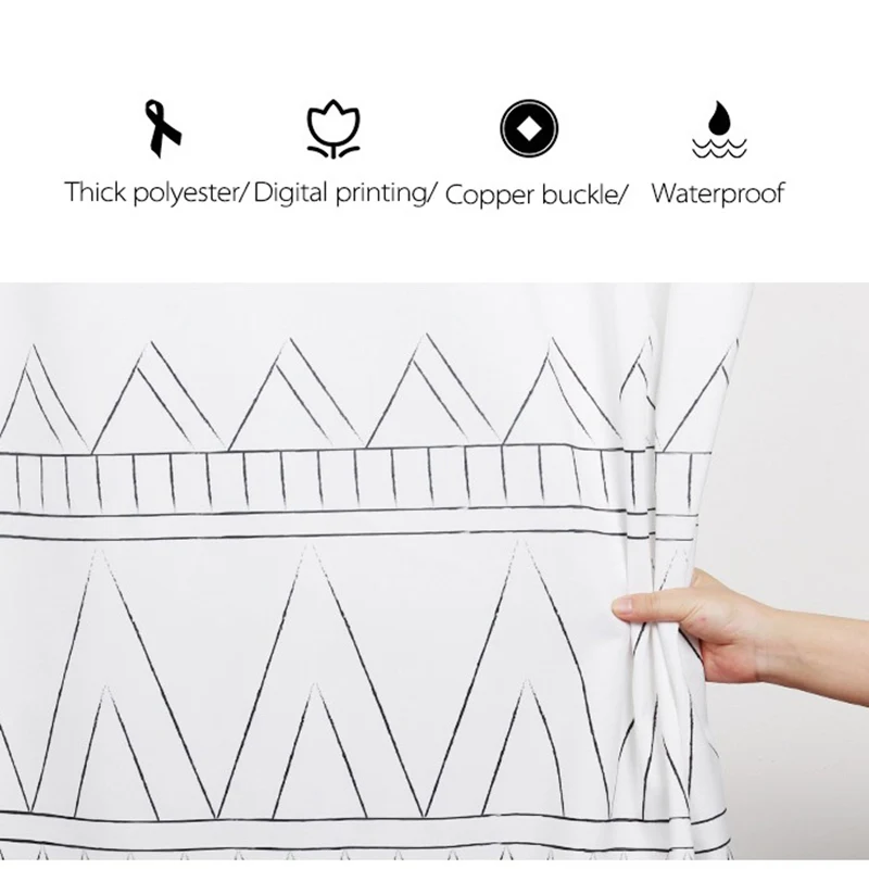 LIANGQI уплотненная Этническая занавеска для душа с кисточками, инструменты для ванной комнаты, перегородка, водонепроницаемая, высокое качество, занавеска, украшение для дома
