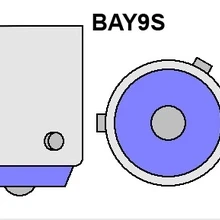230 шт BAY9S цоколь лампы для лампочки