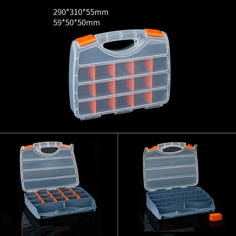 Практичное хранение ювелирных изделий регулируемый пластиковый контейнер с отделениями для хранения ювелирных изделий коробочка для сережек коробки контейнера ящик для хранения инструмента