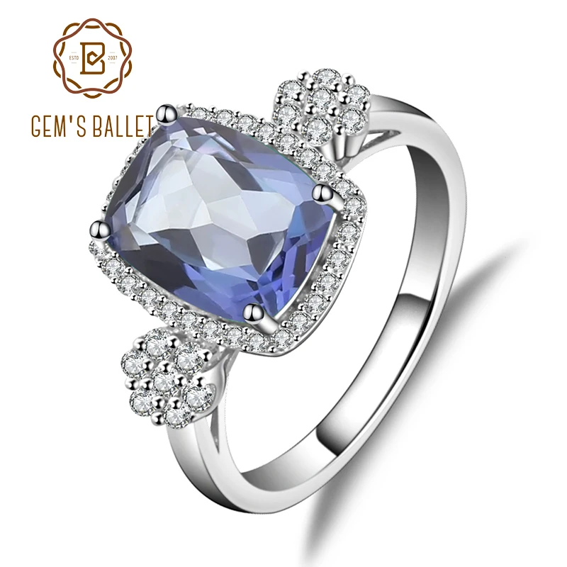 Фото Драгоценный камень балет 3.66Ct натуральный иолит синий мистический кварцевый (купить)