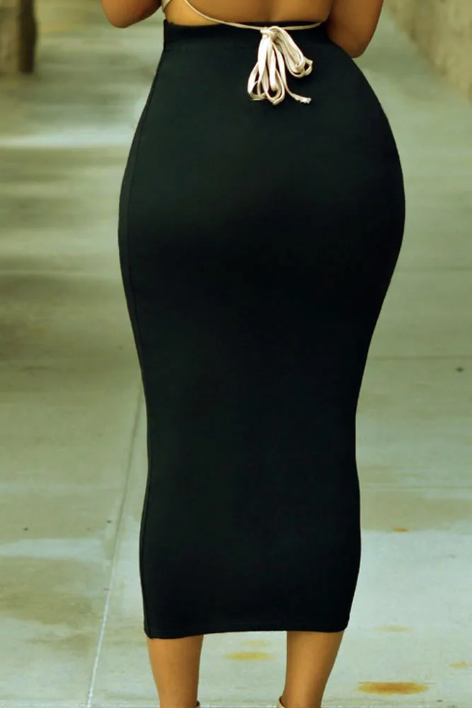 Solid-Black-High-waisted-Bodycon-Maxi-Skirt-LC71188-2-4