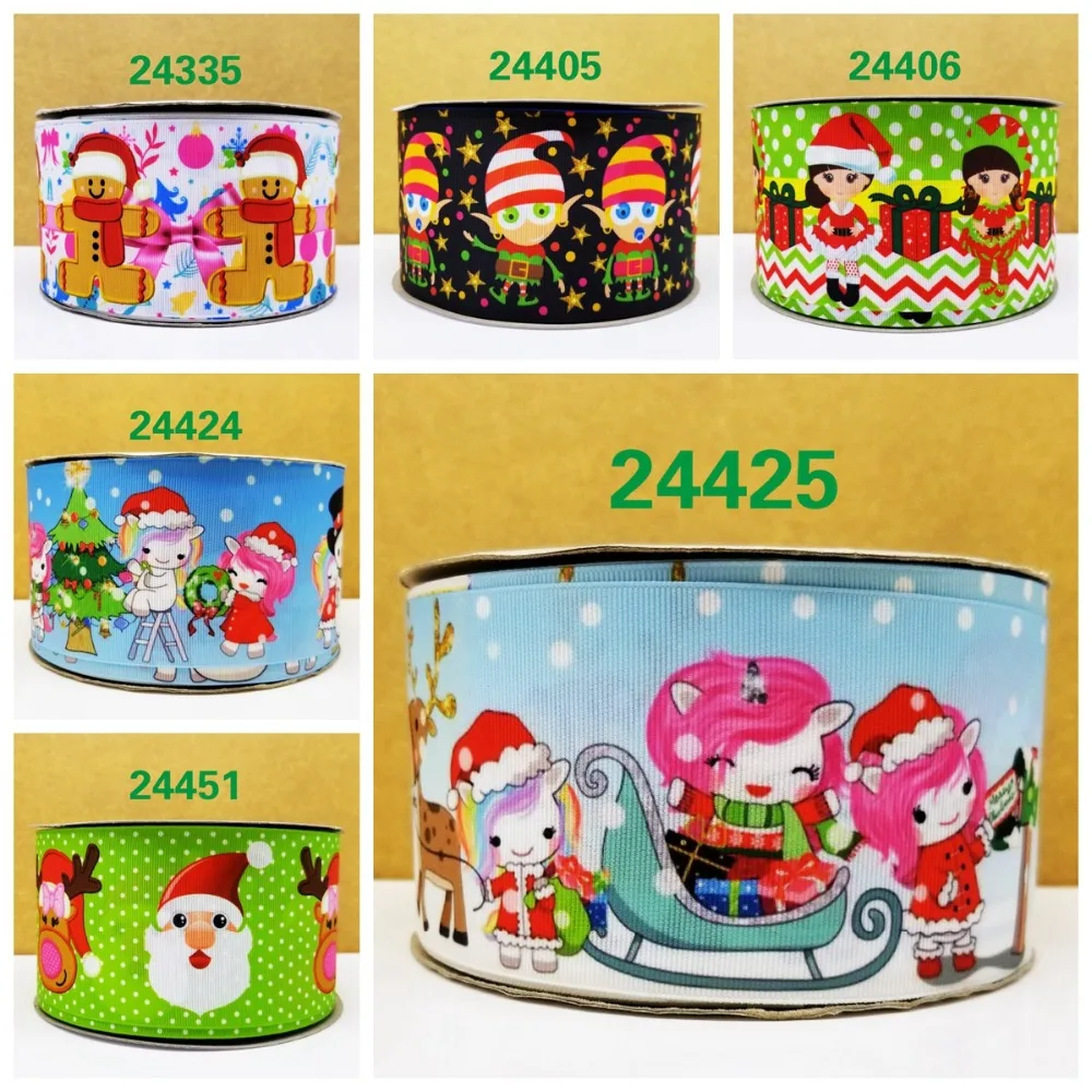

Free shipping 50 yard cartoon printed grosgrain ribbon 24451