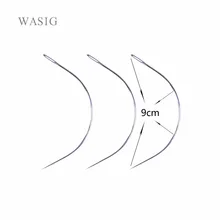 9 см большой C изогнутые иглы 144 шт. ткацкое шитье иглы для наращивания волос