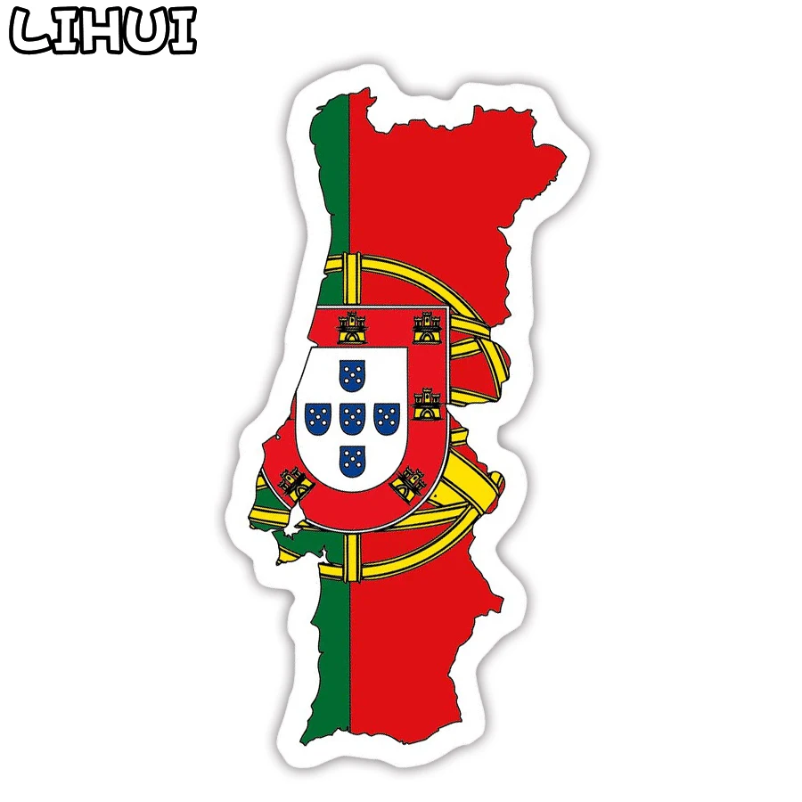 

1 PCS Portugal Flag Sticker Toys for Children Country Map Travel Stickers to DIY Scrapbooking Suitcase Luggage Laptop Car Motor