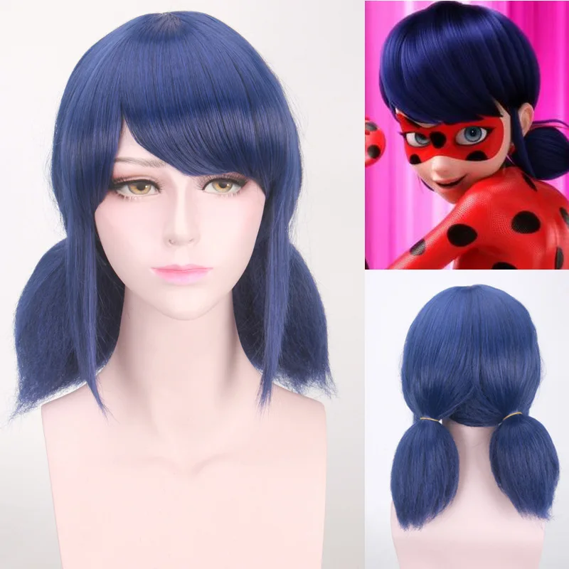 Miraculous Ladybug Cosplay Wigs For Party Supplies Cos Hats Halloween Christmas Party