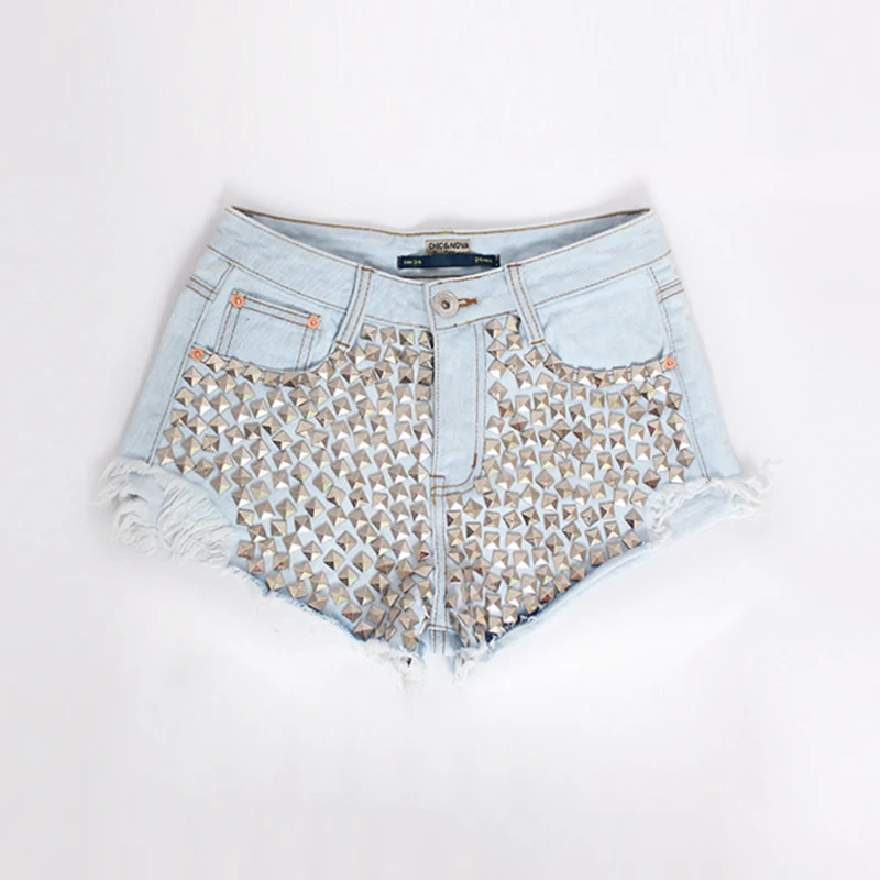 funky denim shorts