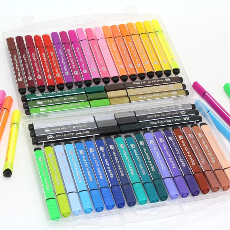 48 цветов, Набор цветных ручек, художественное Рисование маркером, ручка для детей, подарки для студентов, граффити, акварельные ручки, канцелярские товары для рукоделия