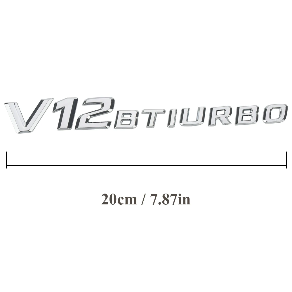 Автомобильный боковой брызговик V8 V12 BITURBO наклейка с буквами и логотипом для Mercedes