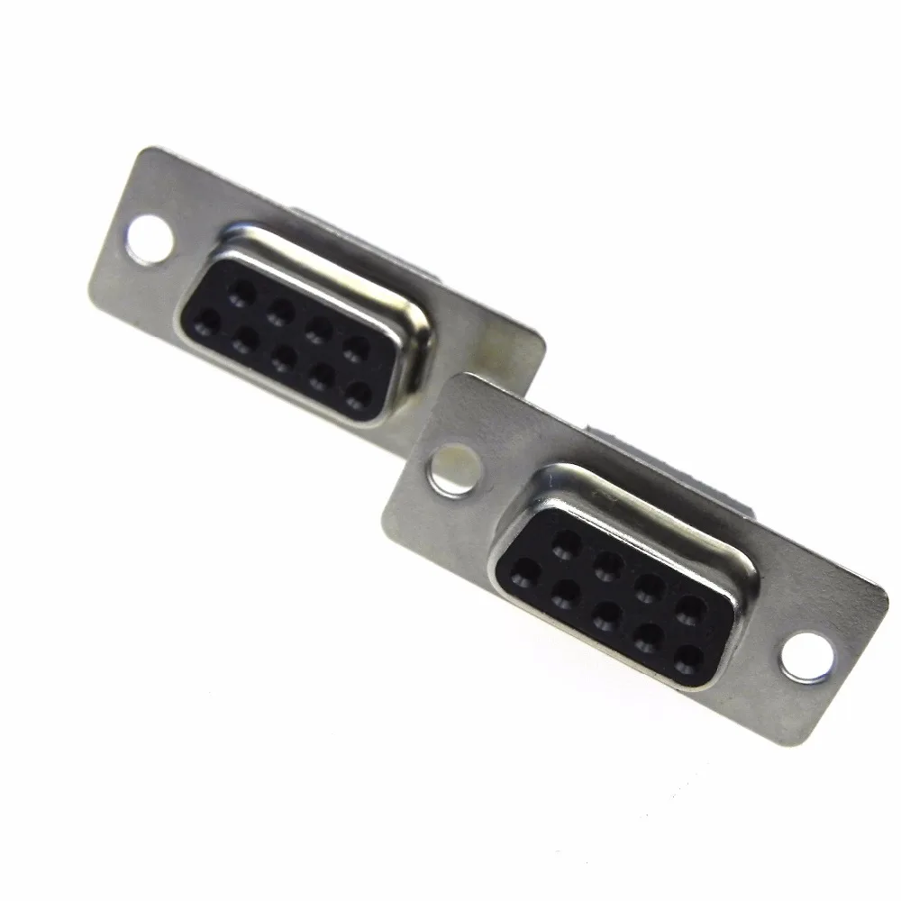 5pcs/lot High Quality DB9 Serial VGA 9 Pin Female 2 Rows Terminal cable