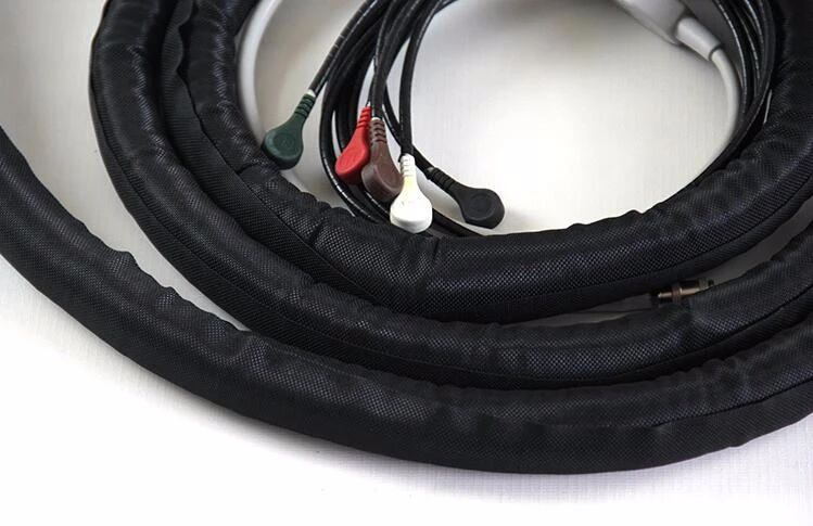 50MM Length 10ft Flexo F6 Braided Sleeving Cable Wrap Split Loom Self-closing braided wrap