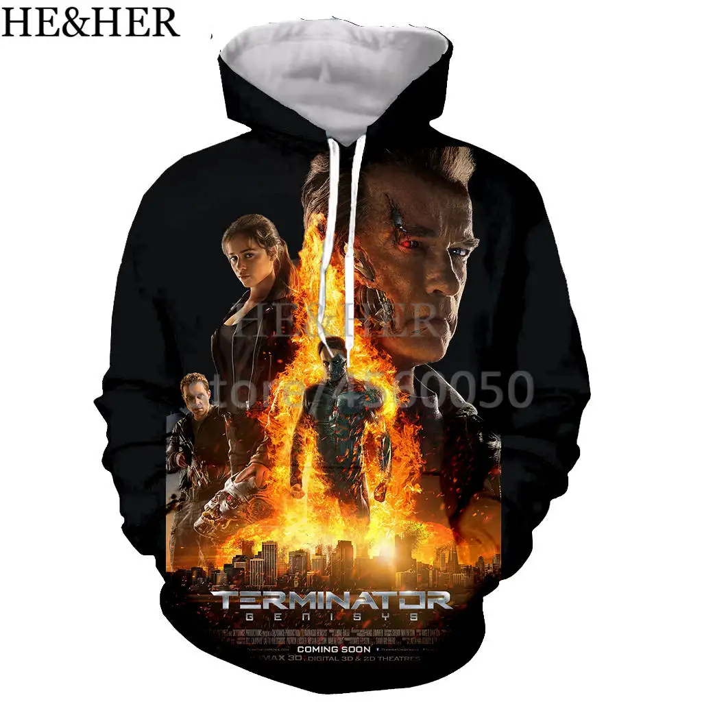 Новейший фильм Терминатор Темный Fate Толстовка для мужчин/женщин 3D печать толстовки Толстовка Унисекс Harajuku стиль уличная топы - Цвет: 04