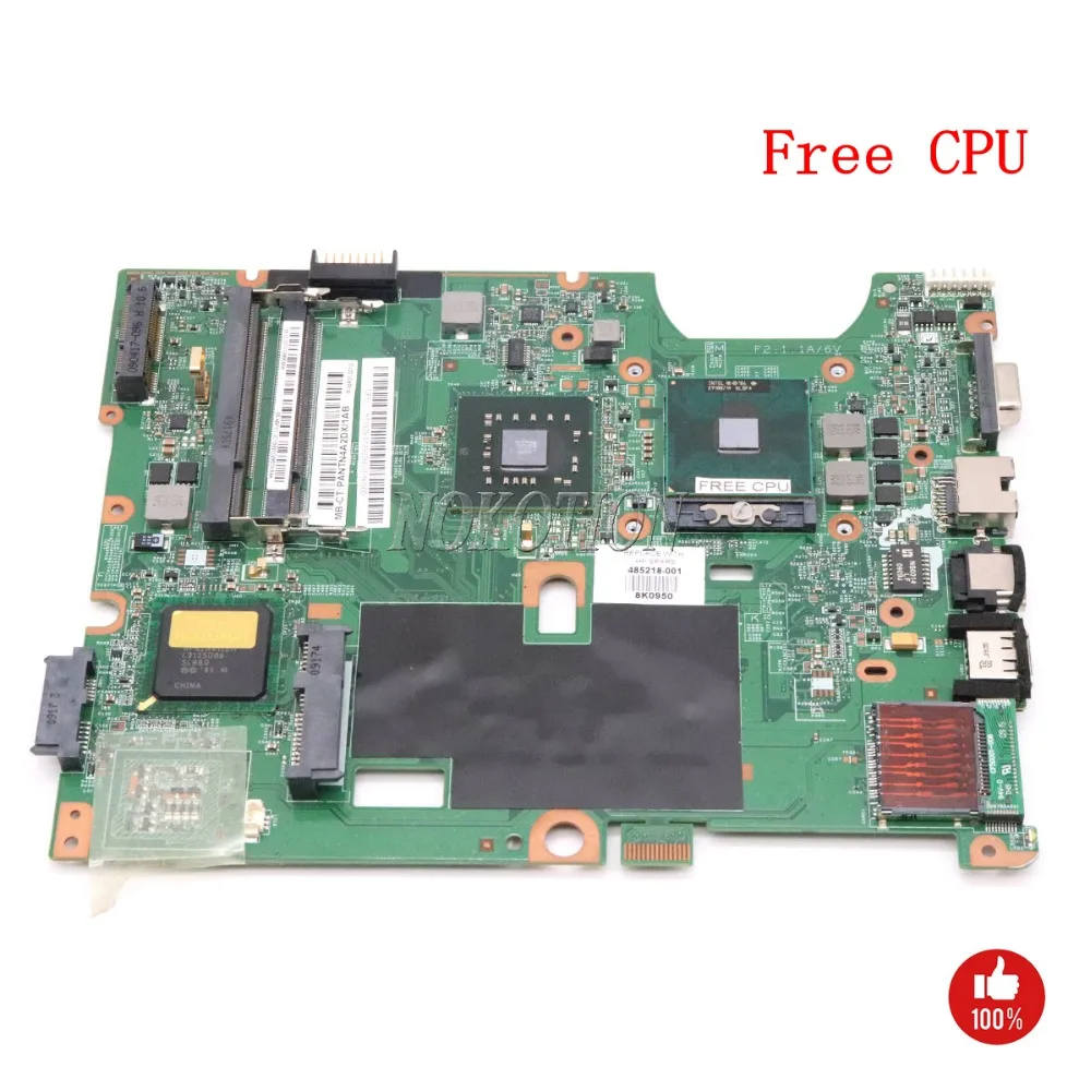 Материнская плата NOKOTION 485218-001 48.4H501.041 для ноутбука HP Compaq G50 CQ50 CQ60 G60 материнская DDR2