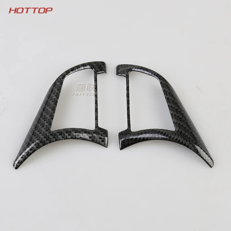 Beste HOTTOP ABS Carbon Look Auto Stuurwiel Knoppen Cover Trim Frame Voor Nissan Xtrail T32 Rogue X Trail 2017 2018 Sticker