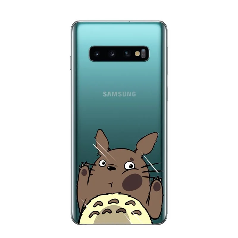 TPU Милый мягкий силиконовый чехол Totoro со спиральным узором для студии Ghibli для samsung A3 A5 A7 A7 A6 A8 Plus A7 A750 - Цвет: TPU