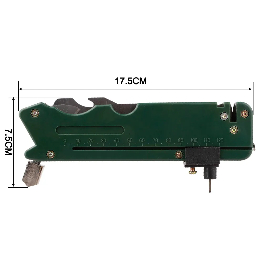 Складной стеклянный Профессиональный Плиткорез, стеклянный резак, шестиколесный металлический режущий набор, многофункциональный Плиткорез