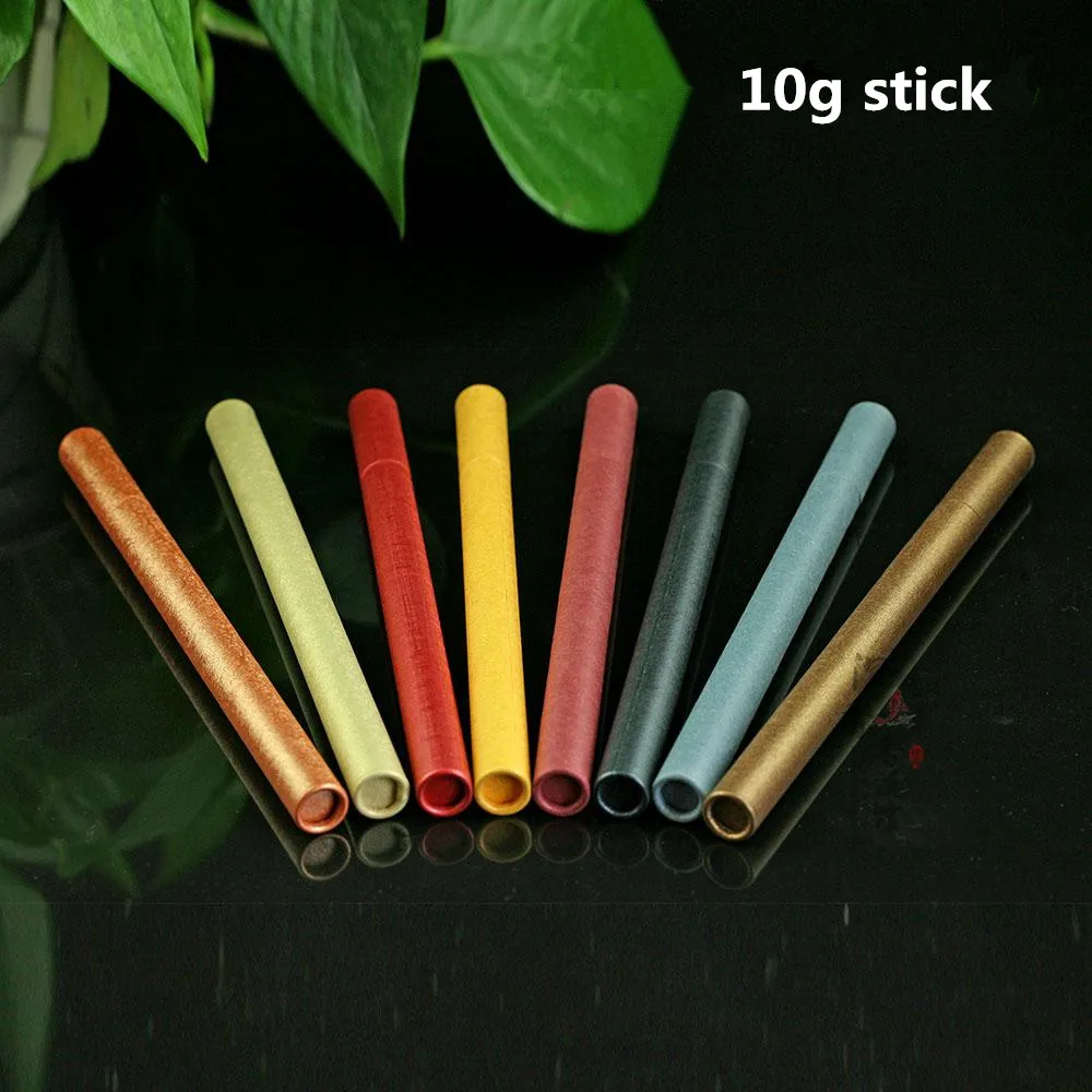 10pcs Paper Incense Tube Colorful Thickening Incense Barrel Small Storage Box for 10g Joss Stick Convenient Carrying
