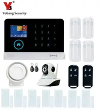 Yobang Security-Wireless Alarmsystem Remote APP Control WiFi Home Alarm System RFID Wireless GSM Home Security With IP Camera