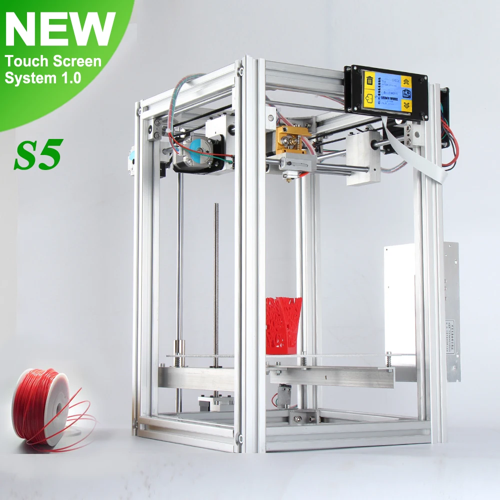  S5 printer machine 3d Metal Frame Environment Temperature 5-40degree centigrade humidity 20-70%+3pcs PLA filament 