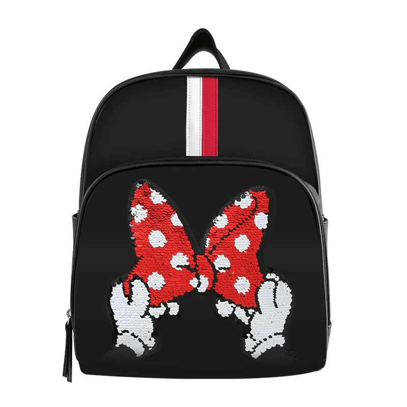 

New Disney Leather Mummy diaper bags Mickey Butterfly Insulation bag With USB heater Mother Nappy Bags stroller hooks DPB46