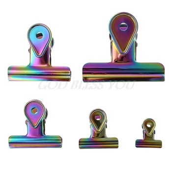 

Metal Paper Document Binder Clip Food Sealer Bag Clamp Stationary School Office Supplies
