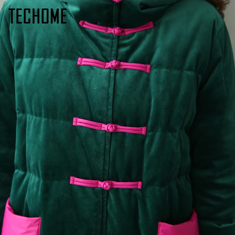 2017 New Winter Fashion Winter Long Down Jacket Women Hooded Thick Down Parka Winter Coat Women down jackets doudoune femme XL