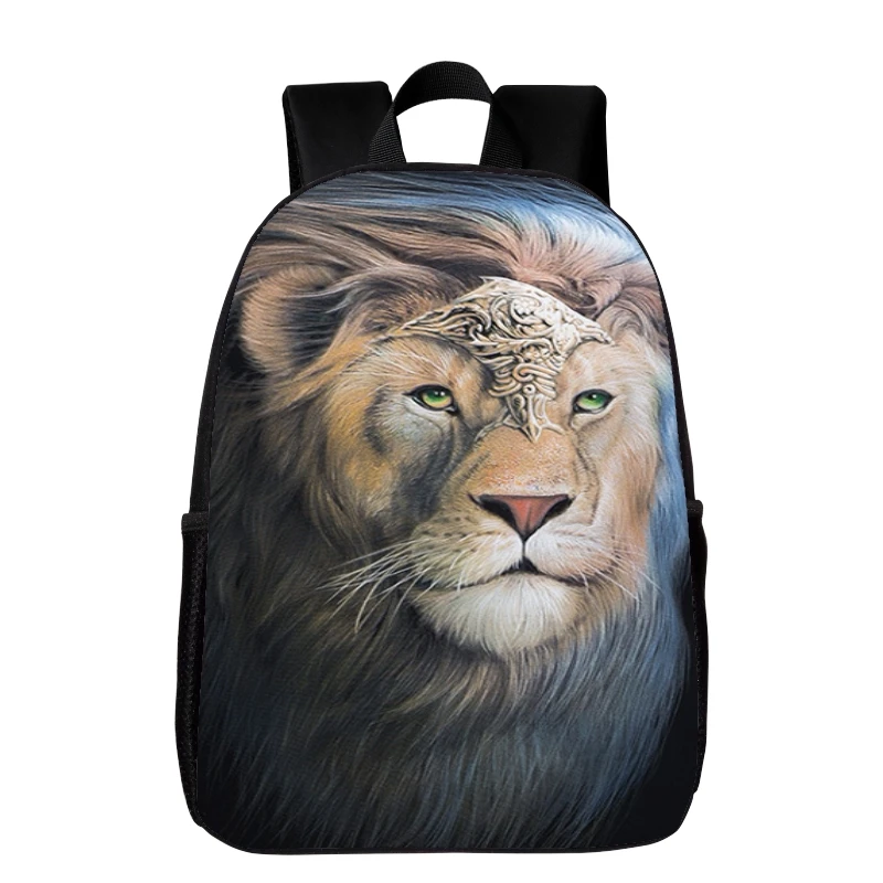 

Hot sale 16 Inches Printing Animal Lion Men Backpack Women Bookbag for Kids Baby School Bags Children Schoolbag Teenagers Girls