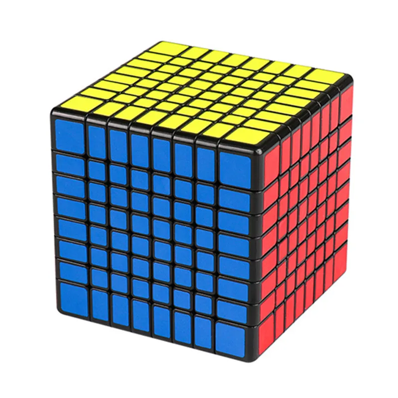 Moyu MF8 8x8x8 куб 8 слоев магический скоростной куб головоломка 8х8 черный без наклеек Neo Cubo Magico 8*8*8 развивающие игрушки для детей - Цвет: Black