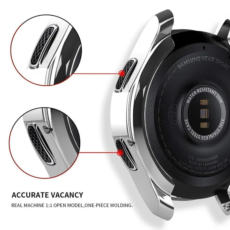 Шестерни S3 frontier/S3 классический случай Высокое качество ТПУ полный охват Защитный чехол для samsung Galaxy часы 46 мм 42 мм ремешок