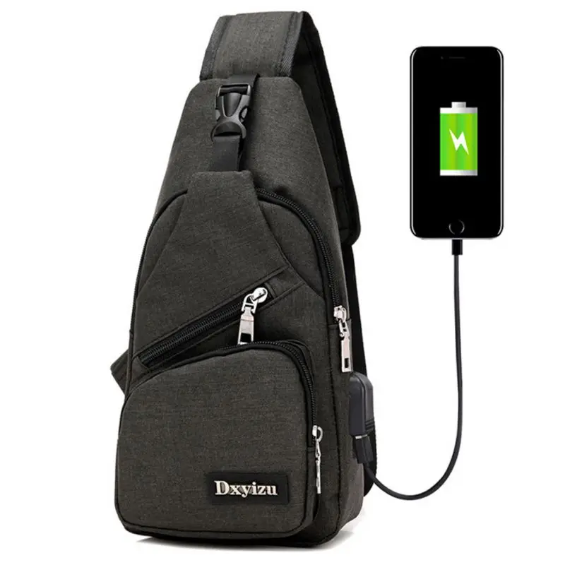 Мужской рюкзак с USB, нагрудный, на одно плечо, на ремне, для езды на велосипеде, на спине, сумка через плечо, сумки для путешествий, кемпинга, бега, рюкзак