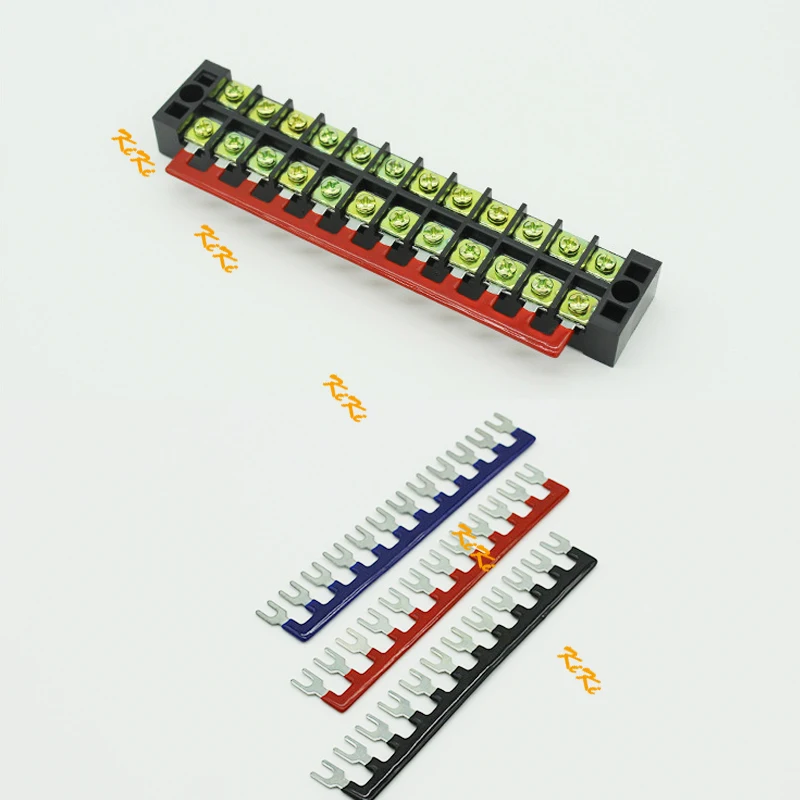 

TB 2512 Terminal block connector 25A 12pins TB short connector trip terminal block Short piece Terminal link TB short connector