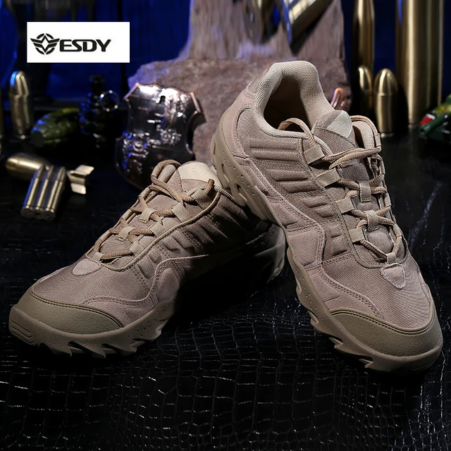 Outdoor Desert US Tactical Sneakers 1200D Nylon chamoi leather Men
