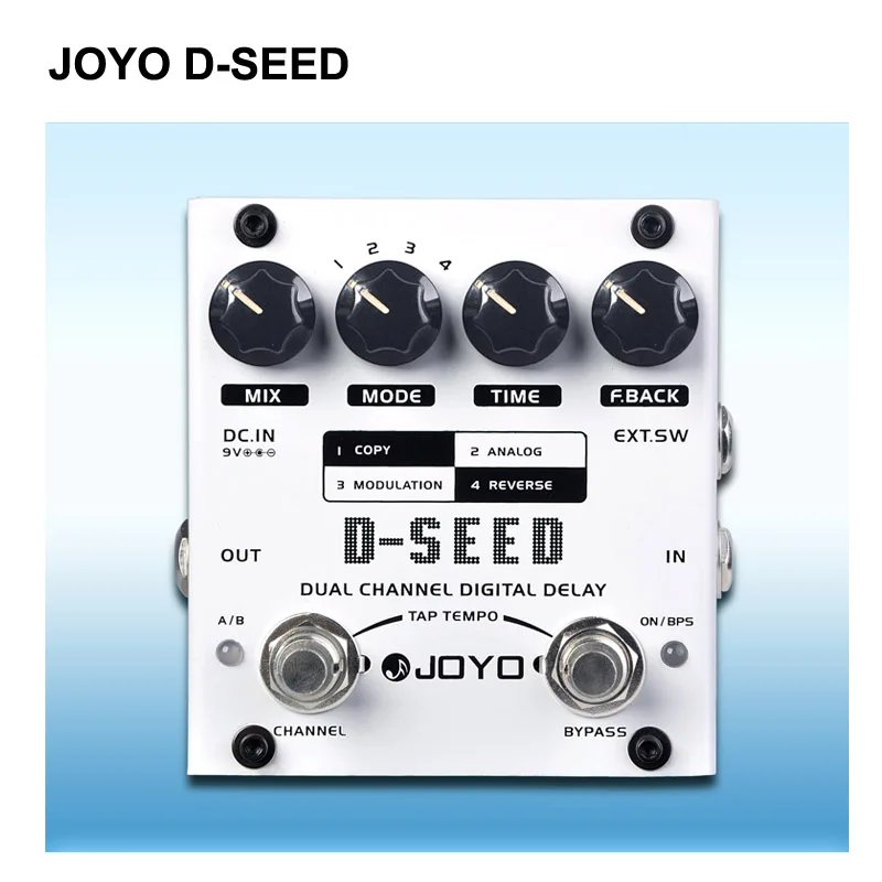 JOYO D-SEED гитарные педали с эффектом delay эффекты задержки гитары ra stompbox двухканальный цифровой задержка True Bypass - Цвет: D-SEED