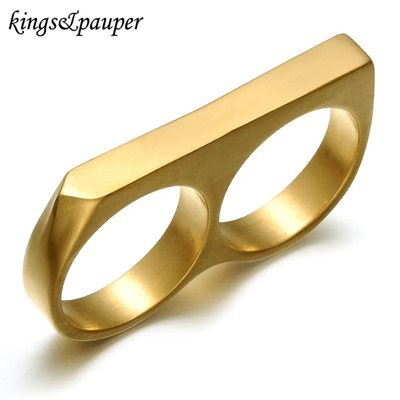 Titanium Stainless Steel Brass Knuckle Models Charm Rings Men