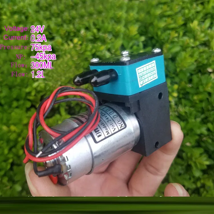 Air Compressor 75KPA Electric Pump 24V Mini Water Pump Vacuum Suction 300ML/MIN Air Flowin