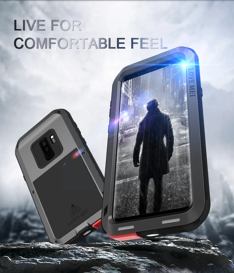 Оригинальный мощный чехол Love Mei для Samsung Galaxy S9 5 8 дюйма/Galaxy plus ударопрочный