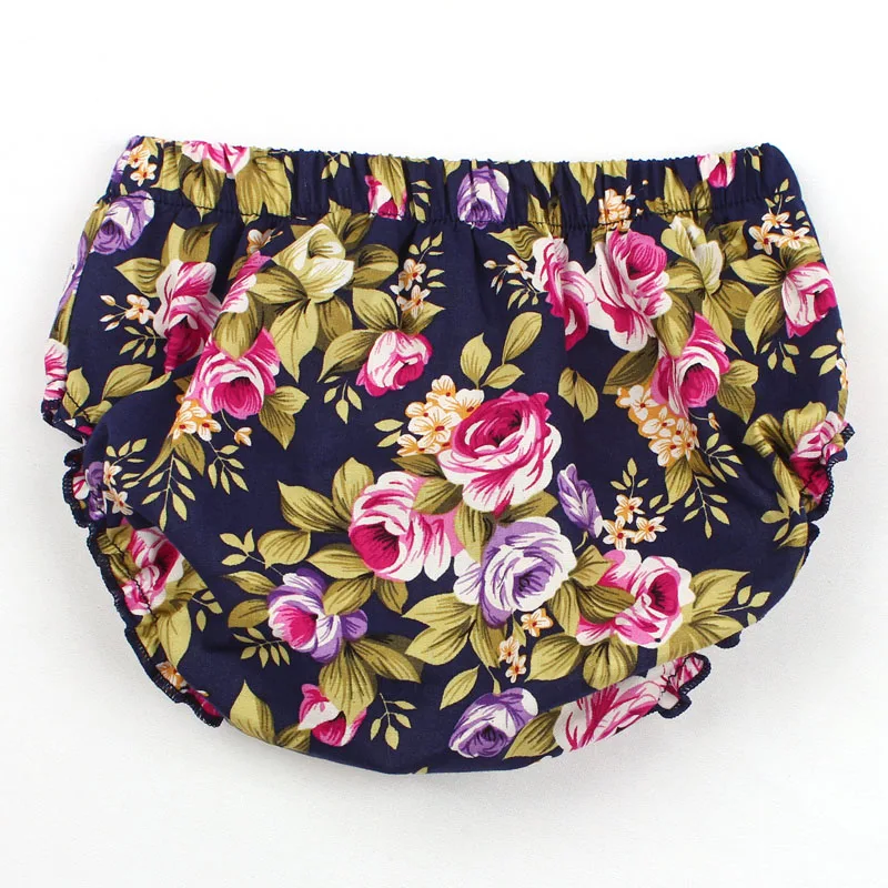 Baby Newborn Floral Bloomers Little Girls Summer Beach Clothing Baby Cotton Diaper Cover Toddler Birthday Cake Smash (1)