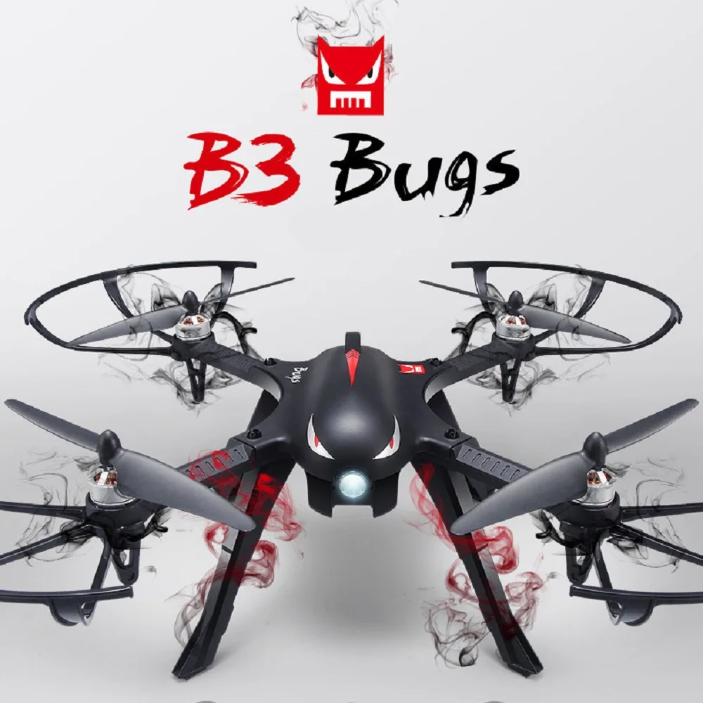 

MJX Bugs 3 Brushless Drone 500m Long Range 2.4GHz 3D Flips RC Quadcopter with Camera Mount 18min Flying Time Remote Control hi