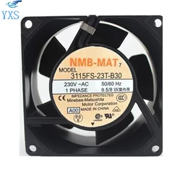 

3115FS-23T-B30 AC 230V 50/60HZ 9.5W/8W 1600RPM 2 Wires 8038 8cm 80*80*38mm Aluminum Frame Cooling Fan