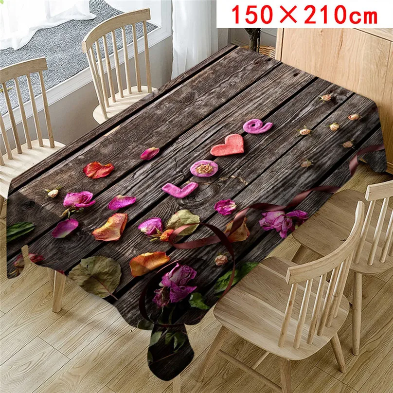 Wedding Valentine's Day romantic 3D tablecloth table cloth Dinner for Family Party Home Decortion 2019 NEW table cloth #5J07 (5)