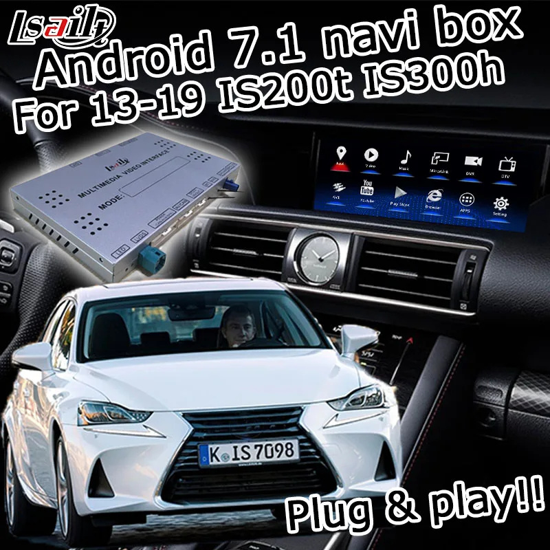 Android/carplay интерфейсная коробка для Lexus IS- 10,25 видео интерфейс gps навигация IS200t IS300 IS350 IS250 по Lsailt