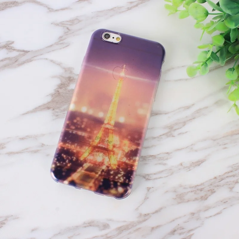 Landscape Scenery Case For Iphone 6 6S Mountain Sea Nature View Slim TPU 08