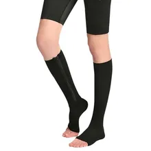 SAF-высококачественные мужские и женские гольфы с открытым носком, с защитой от усталости, на молнии, Компрессионные носки для ног, 2 цвета