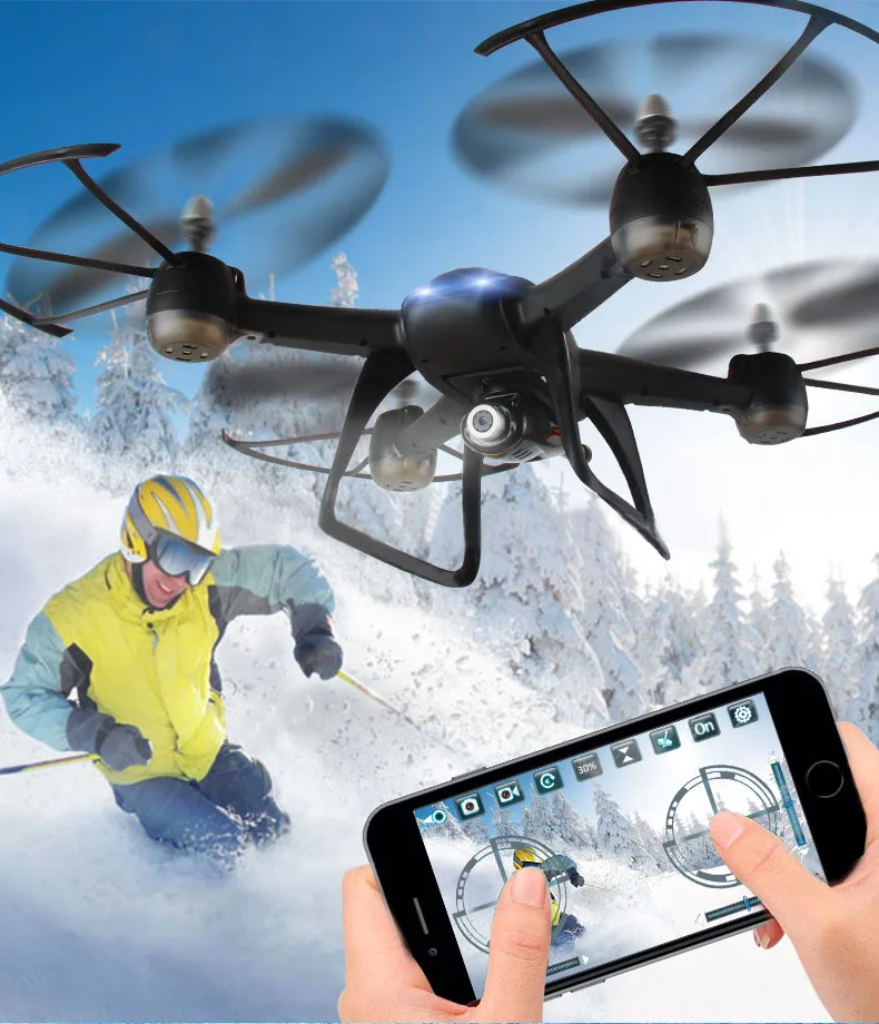 

Smart Racing RC helicoter S169 150M with fixed height one key return function 720P camera WIFI FPV real time selfile RC drone